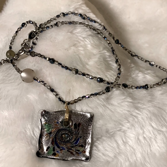 💝MURANO Glass Italian Necklace Venetian Glass Necklace - Picture 4 of 6